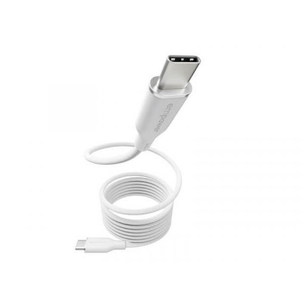 Empower by PanzerGlass Magnetic 240W USB-C 1,5m-es töltőkábel (EM84572) ezüstfehér
